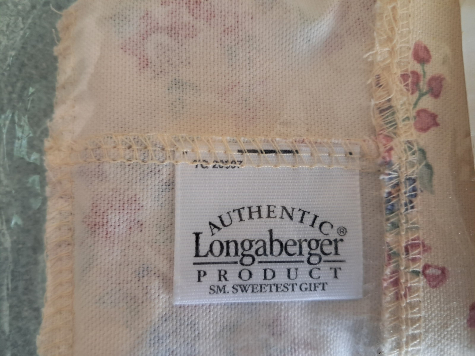 Longaberger fabric liner in Floral Bouquet for your Small Sweetest Gift basket