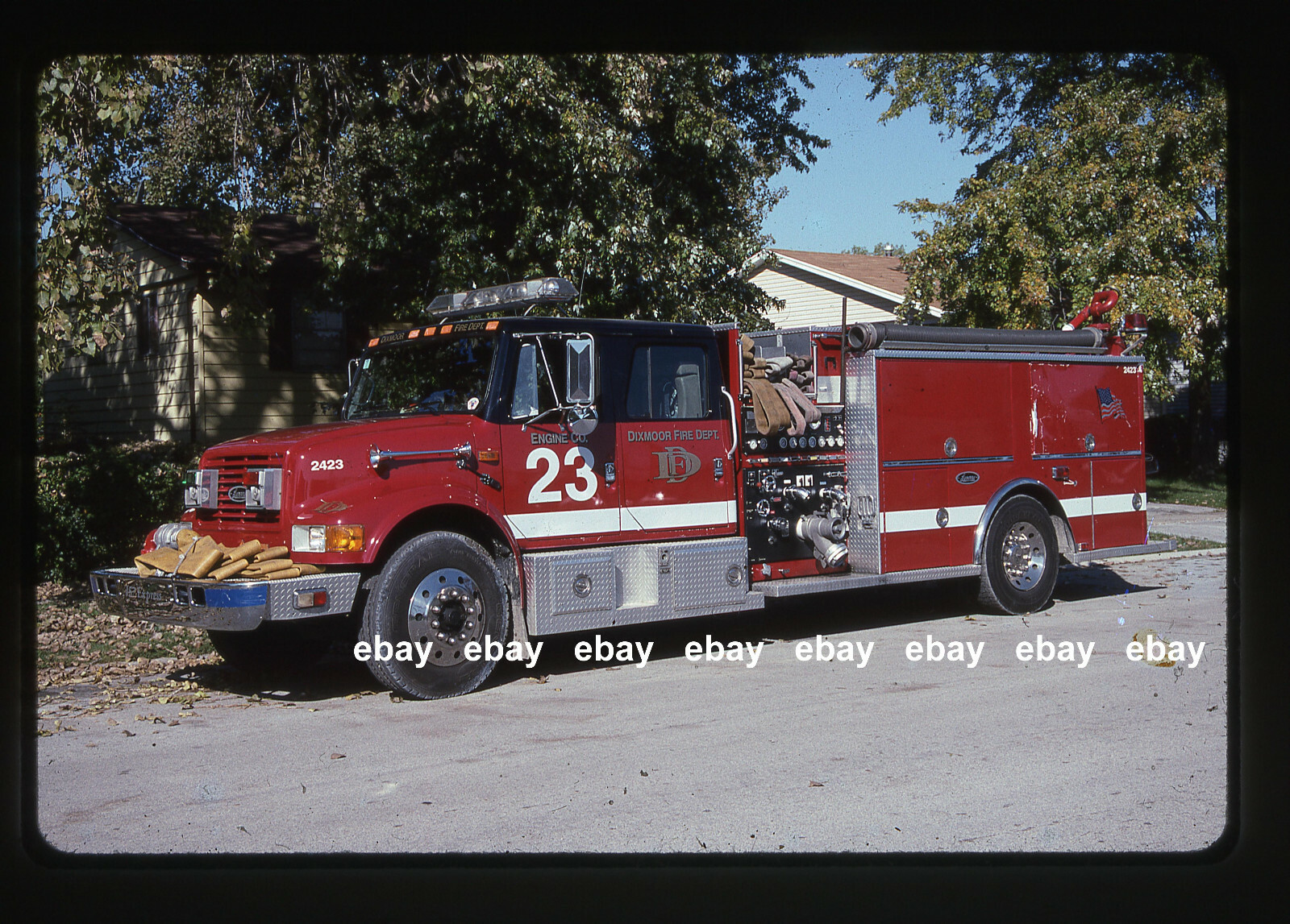 Dixmoor IL 1993 International Luverne pumper Fire Apparatus Slide