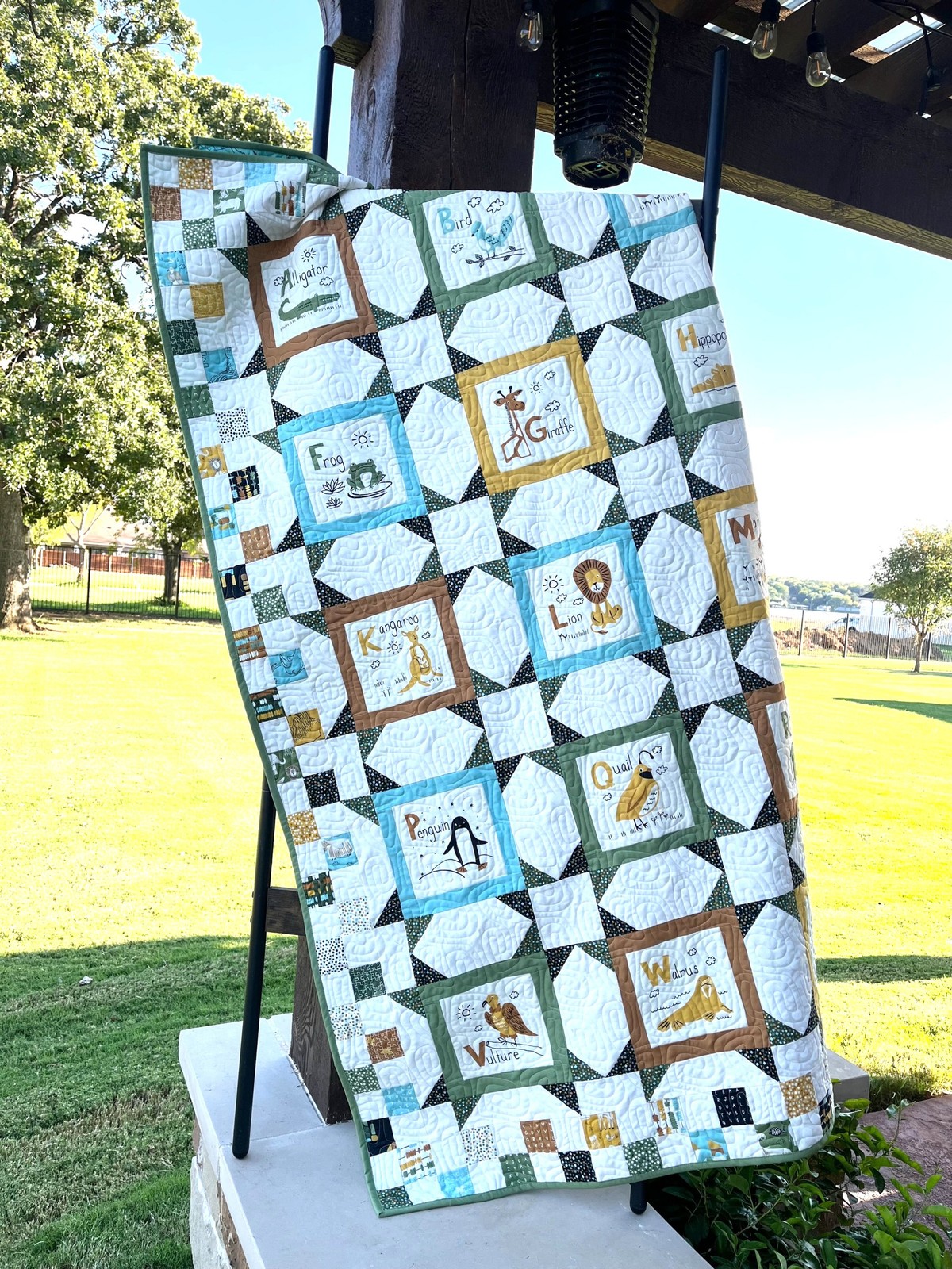 A is for ANIMALS Quilt Pattern PASTRY SHOP DESIGN