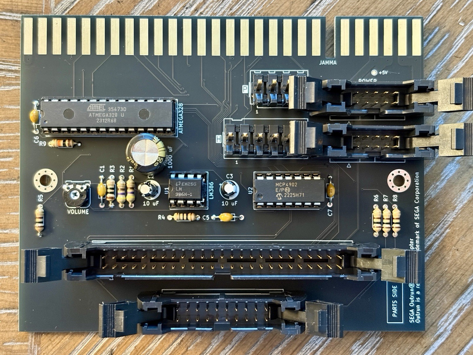 SEGA Outrun Arcade PCB JAMMA Adapter w/Steering
