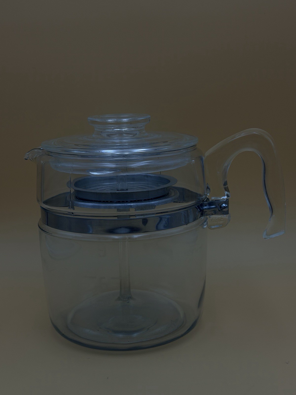 Vintage Pyrex Glass Percolator 9 Cup Flameware 7759 B Coffee Pot Incomplete