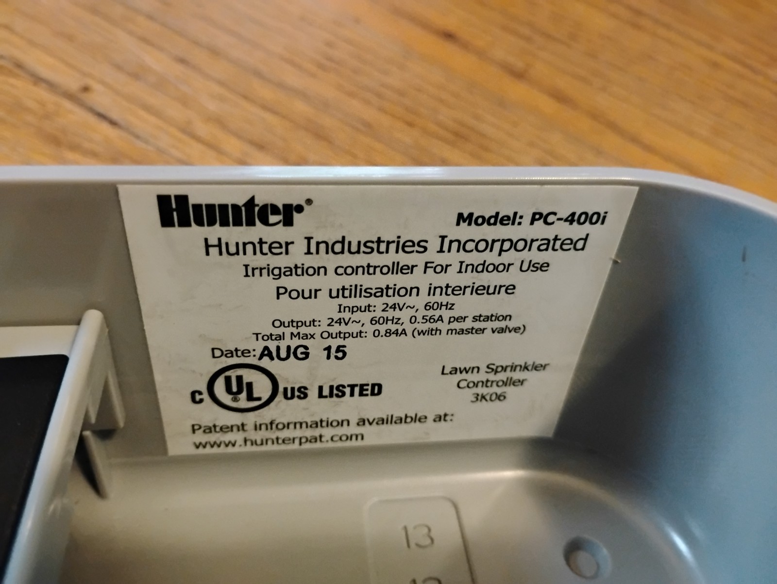 Hunter Pro-C PC-400i 7 Zone Station Indoor Sprinkler Timer Controller