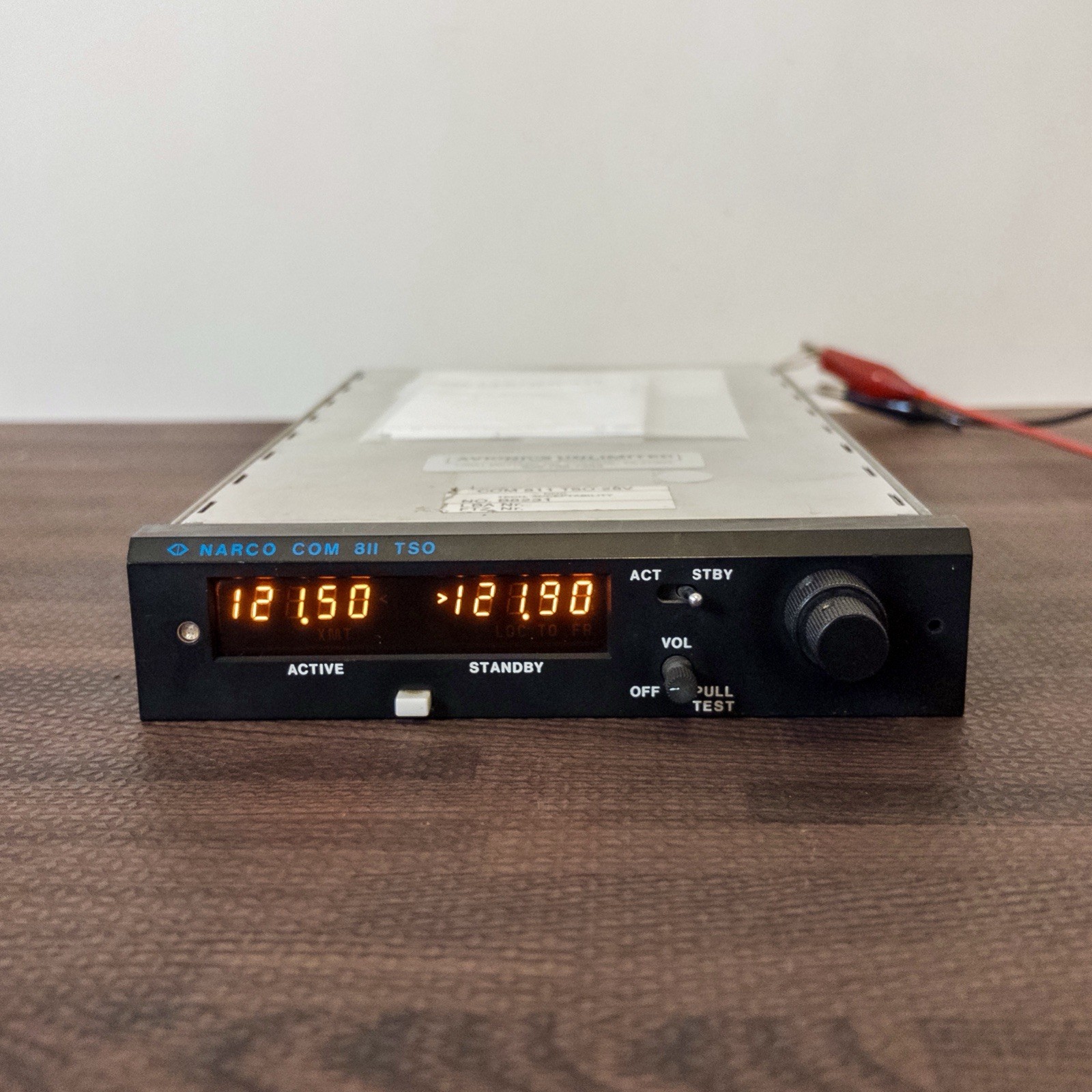 NARCO COM 811 TSO VHF COM TRANSCEIVER 28 Volt With New 8130