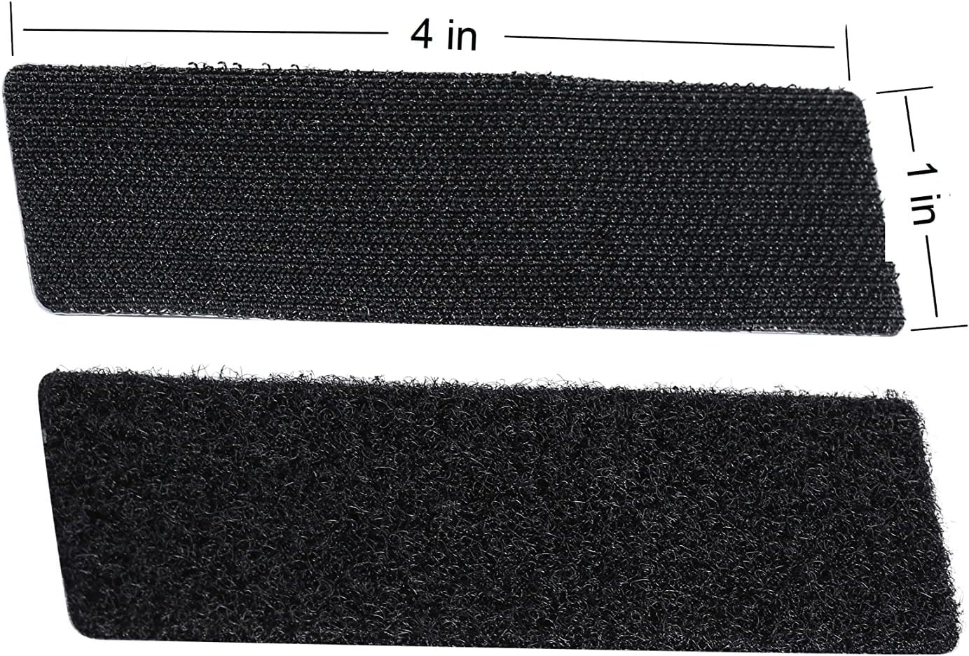 20 Sets Heavy Duty 1x4 Inch Hook and Loop Strips - Versatile Adhesive Fasteners