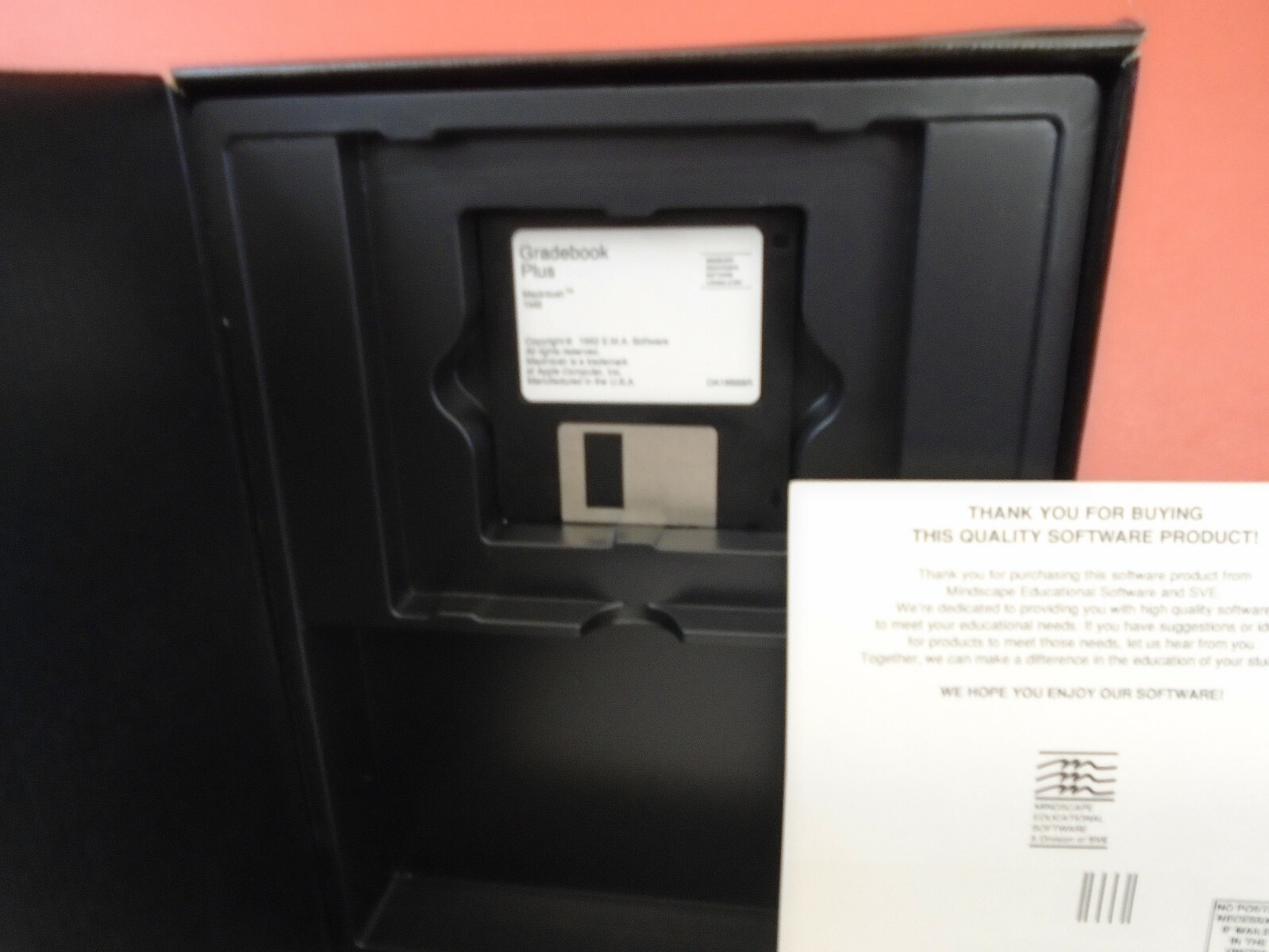 Vintage Mindscape Educational Software gradebook plus