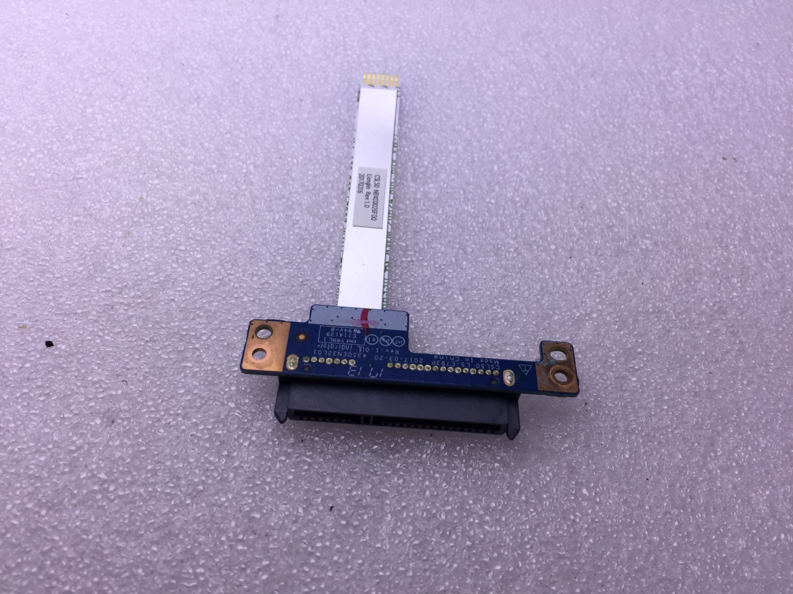 HP 15-BS060WM 15-BS Hard Drive Interface Board with Ribbon Cable