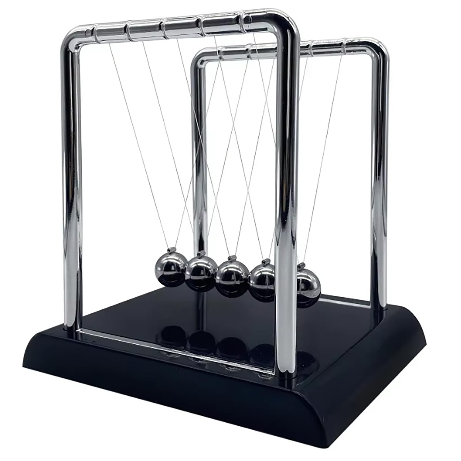 Newtons Cradle Balance Balls,Pendulum Balls with Black Base,Newtons Cradle Pe...