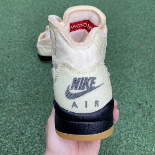 AJ5 SP x Off-White Retro Mid Sail DH8565-100
