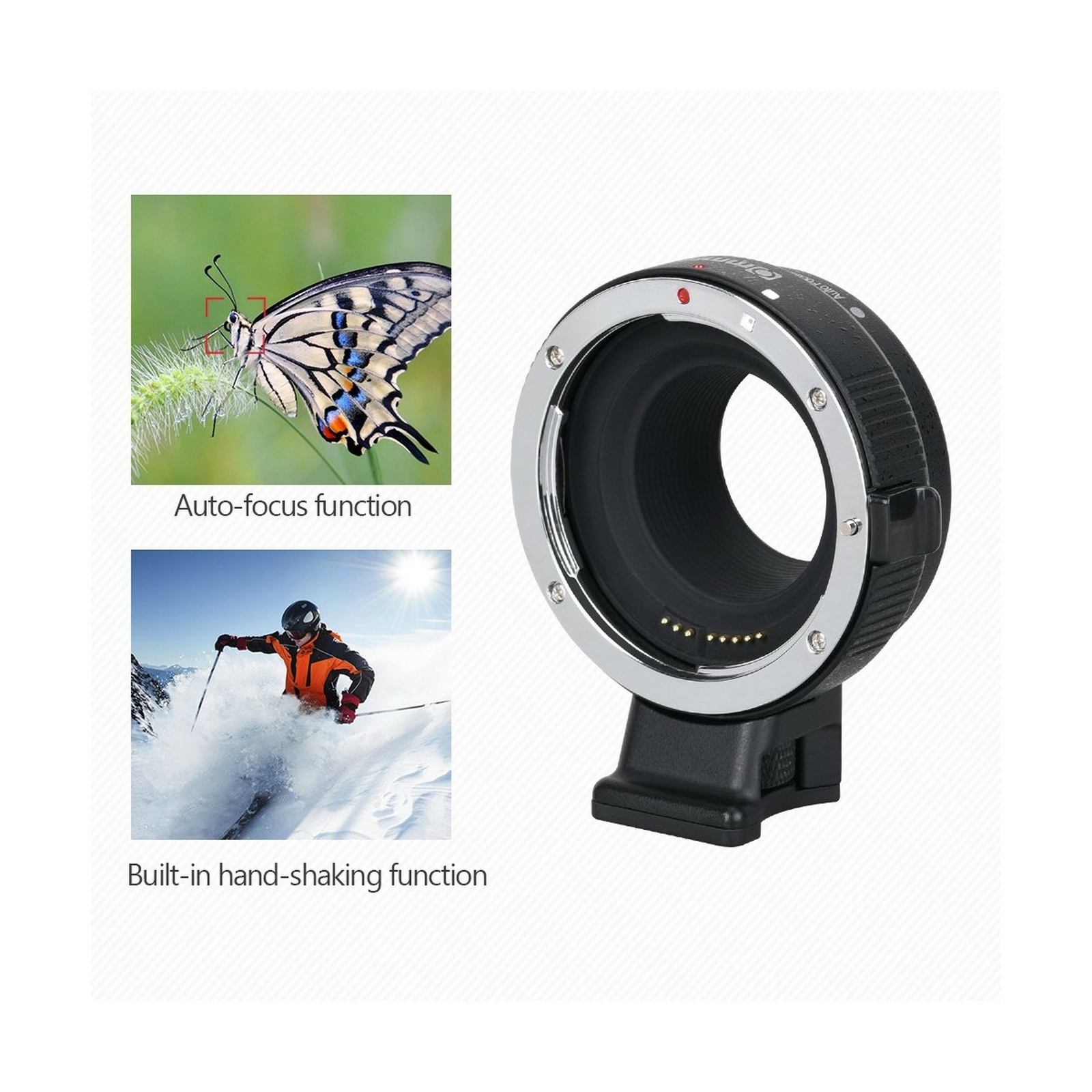 Commlite cm-EF-EOS M Auto-Focus Lens Mount Adapter for EF/EF-S Lens to Canon ...