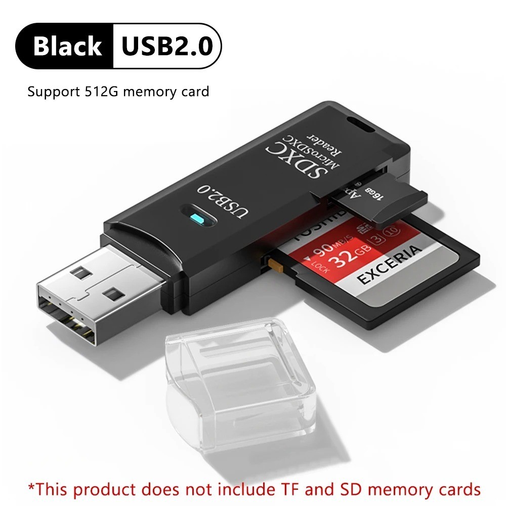 USB 3.0 SD Micro SD Card Reader Adapter Memory Card Reader Dual Slot