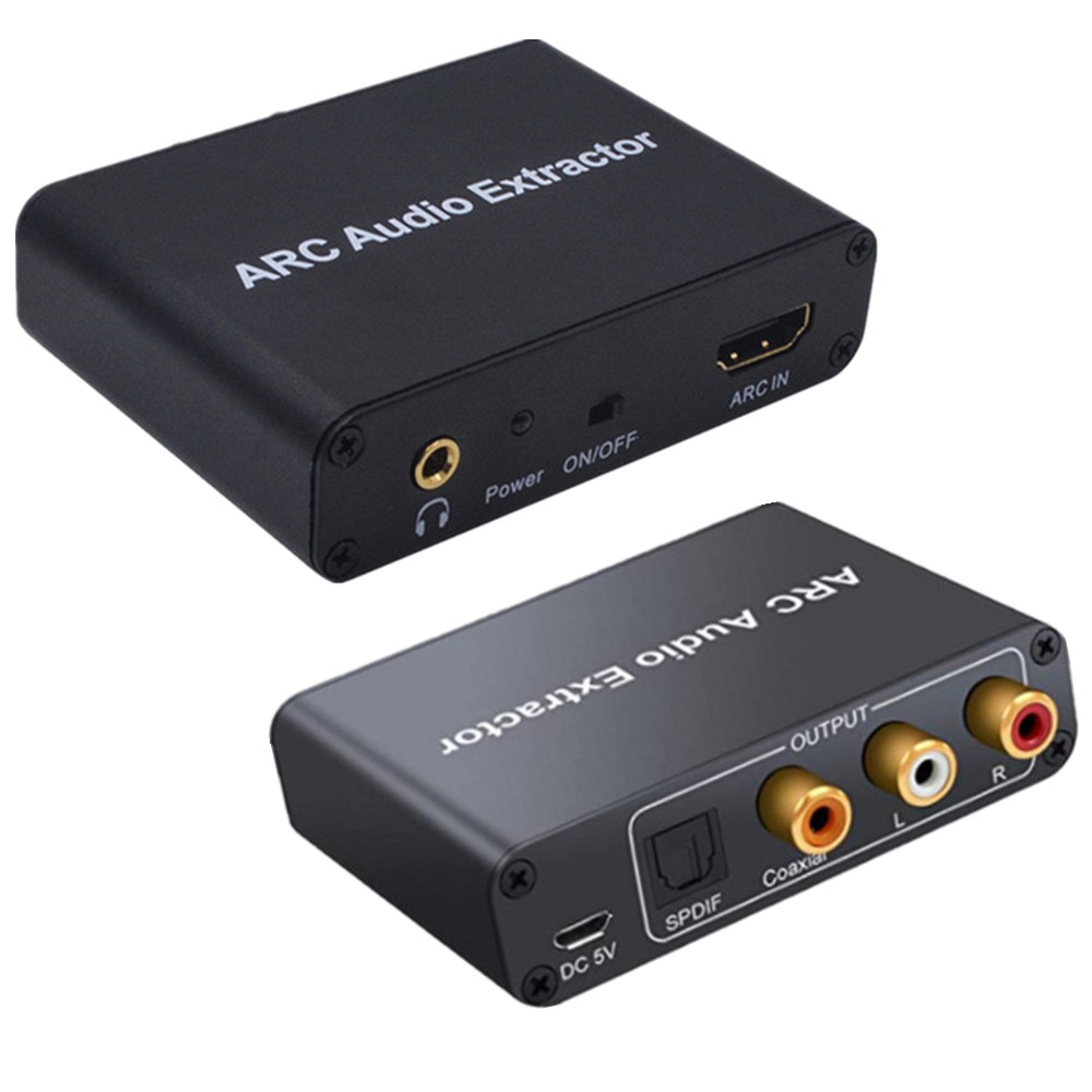 Micro USB HDMI-Compatible ARC Audio Power Adapter Support SPDIF/RCA/3.5mm Stereo