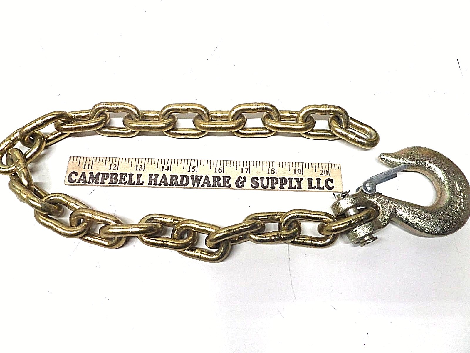 Auto Body Frame Machine Pull Chain 3/8" x 4' Grade 70 with 3/8" Clevis Slip Hook