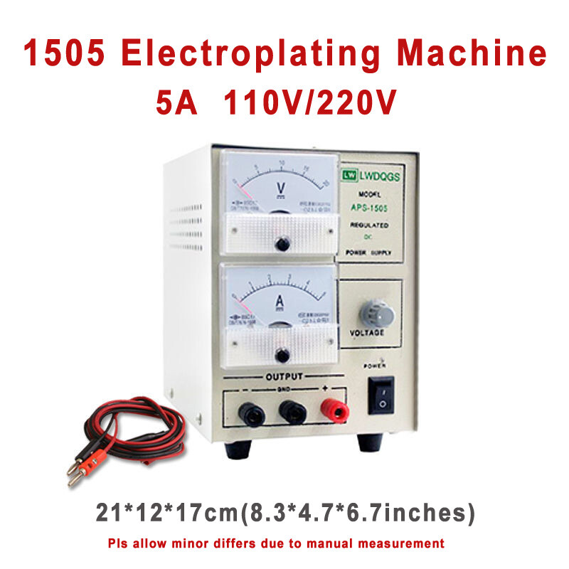 5A Electroplating Jewelry Machine Gold Silver Copper Rhodium Plating Equipment