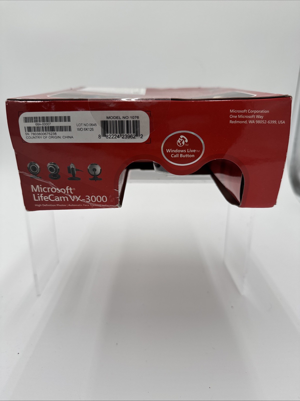 Microsoft Lifecam VX-3000 Camera 640 X 480 Pixel Resolution Video Web Camera