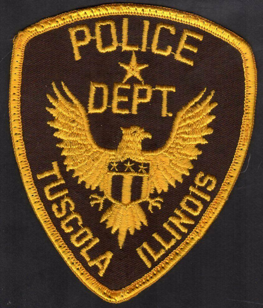 Tuscola Illinois Police Shoulder Patch = Thunder Bird Emblem - Uniform Removed