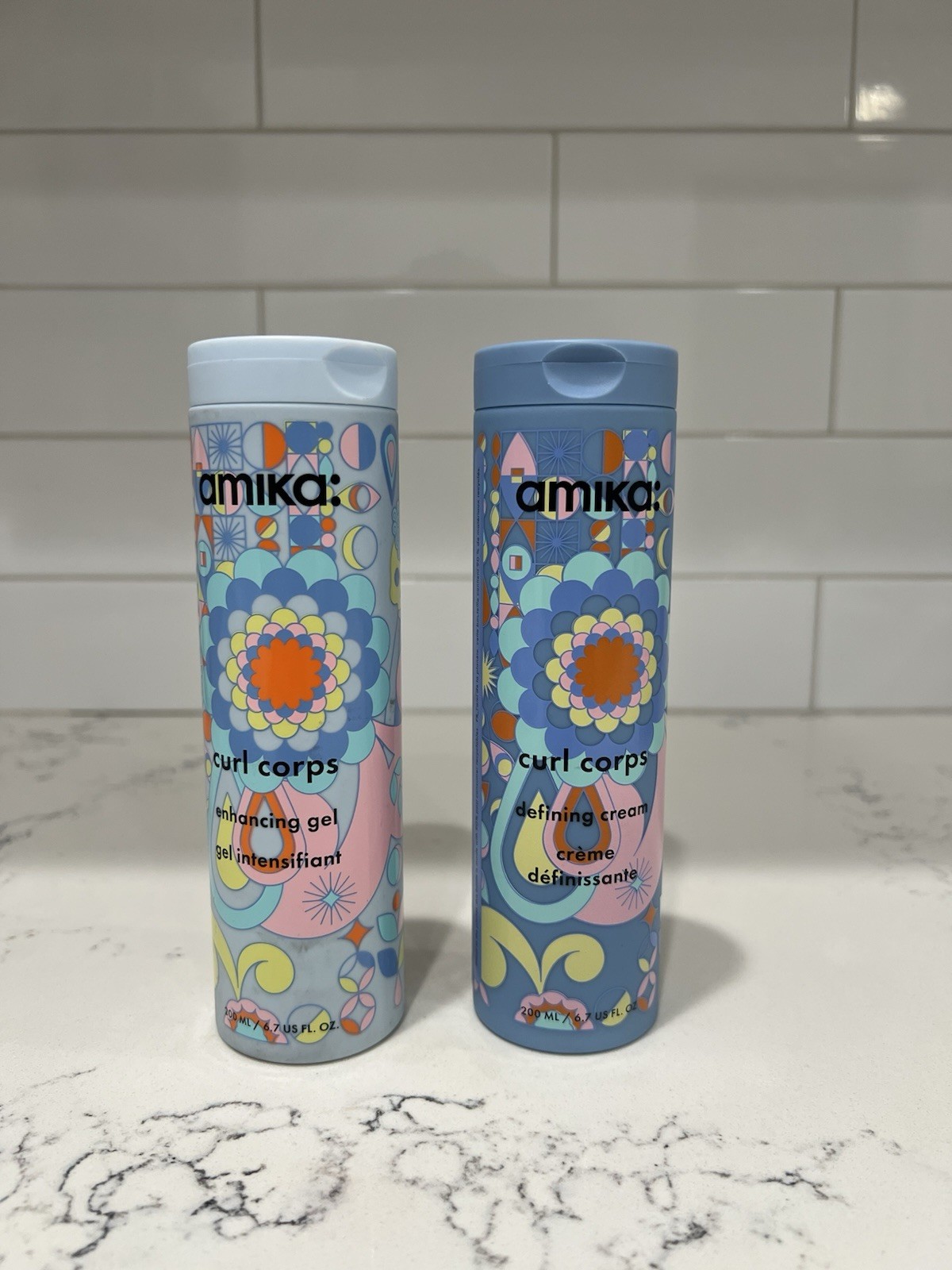 AMIKA CURL CORPS DEFINING CREAM & POWER HOUR CURL REFRESHING SPRAY DUO SET