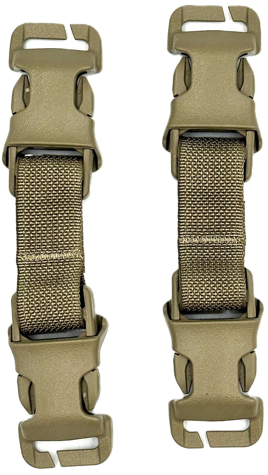 Tactical Quick Release Retention Straps Coyote ITW Nexus Style Adapter Pair