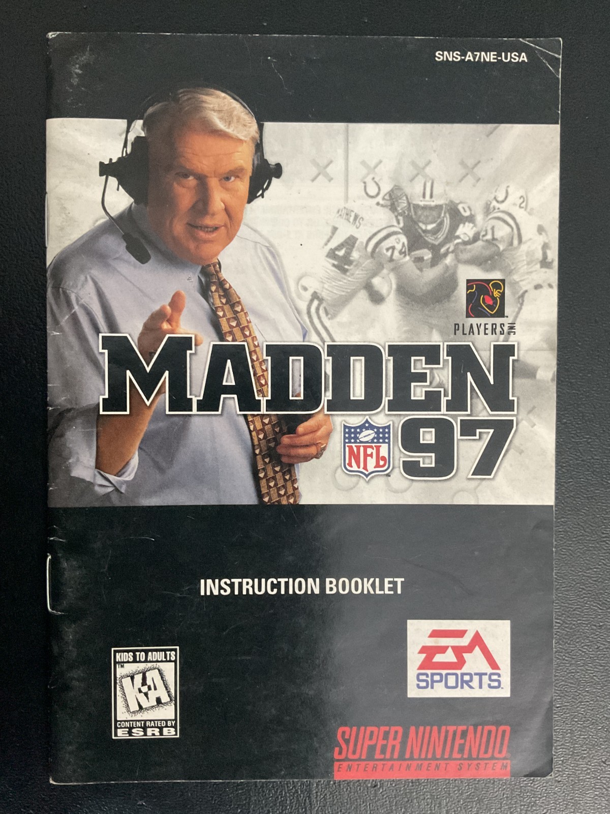 Madden NFL 97 SNES Super Nintendo Instruction Manual Only