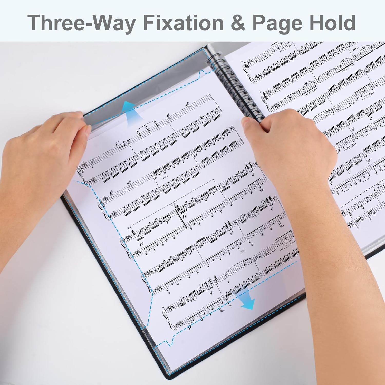 Sheet Music Folder Premium Folder Organizer for Black 1 Pack