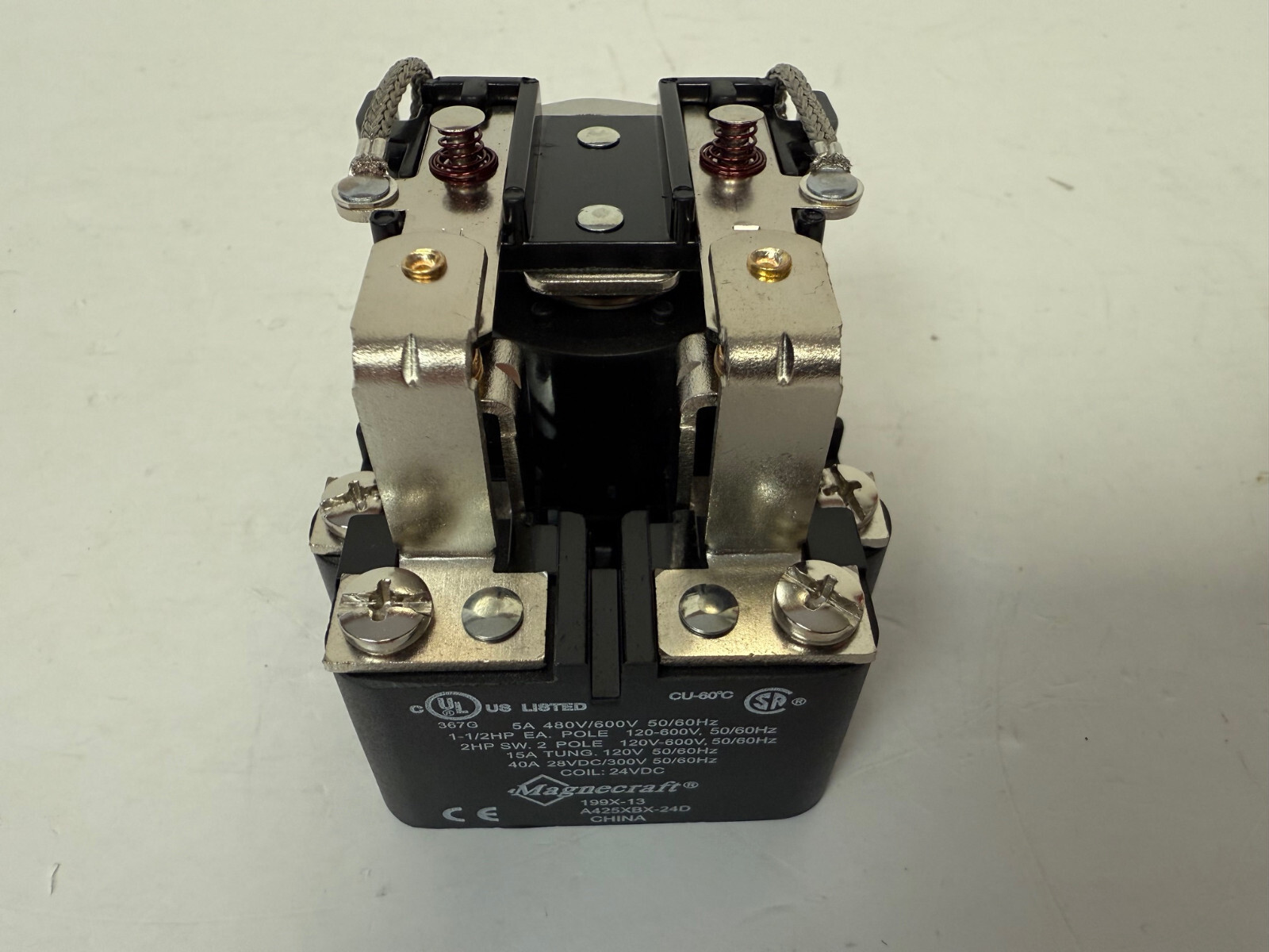 MAGNECRAFT 199X-13 A425XBX-24D RELAY 24VDC DPDT NEW NOT IN ORIGINAL BOX