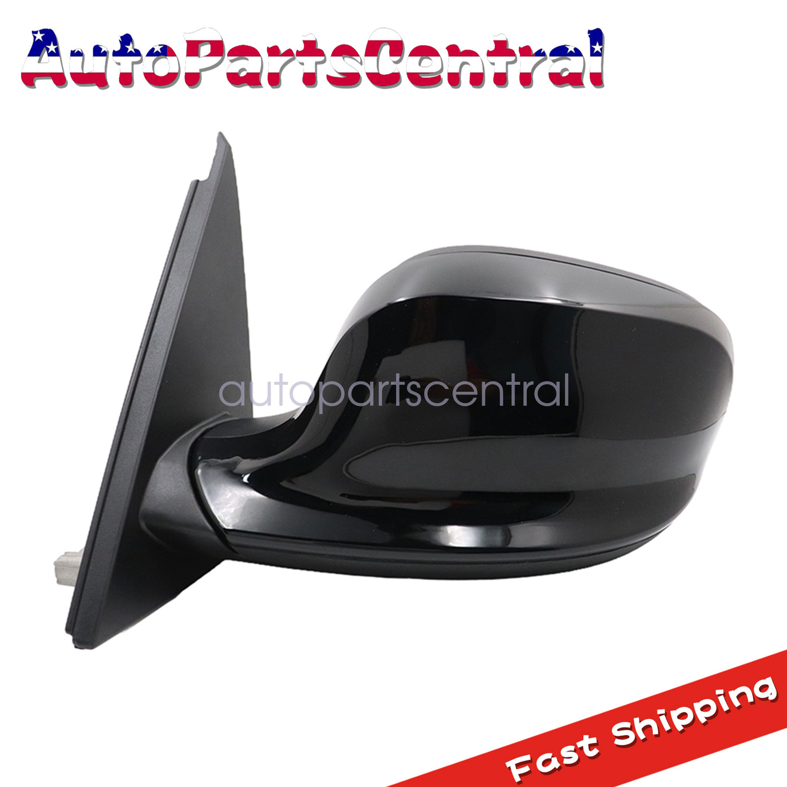 Black Left Driver Side Mirror Power View Heated Fits BMW X3 2011-2014