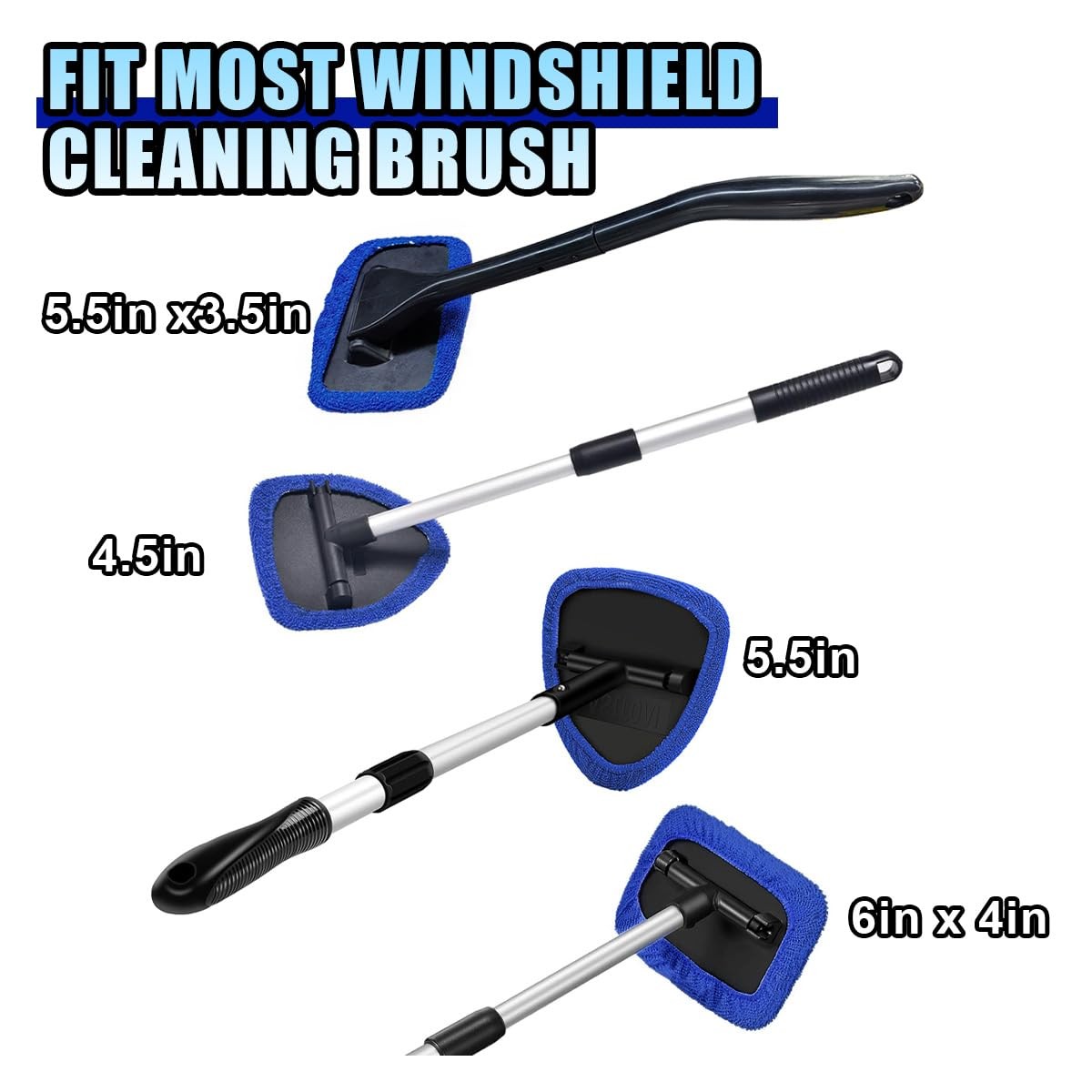 Microfiber Windshield Cleaning Cloths Replacement Tool Pads Bonnet Wipes 7 Pa...