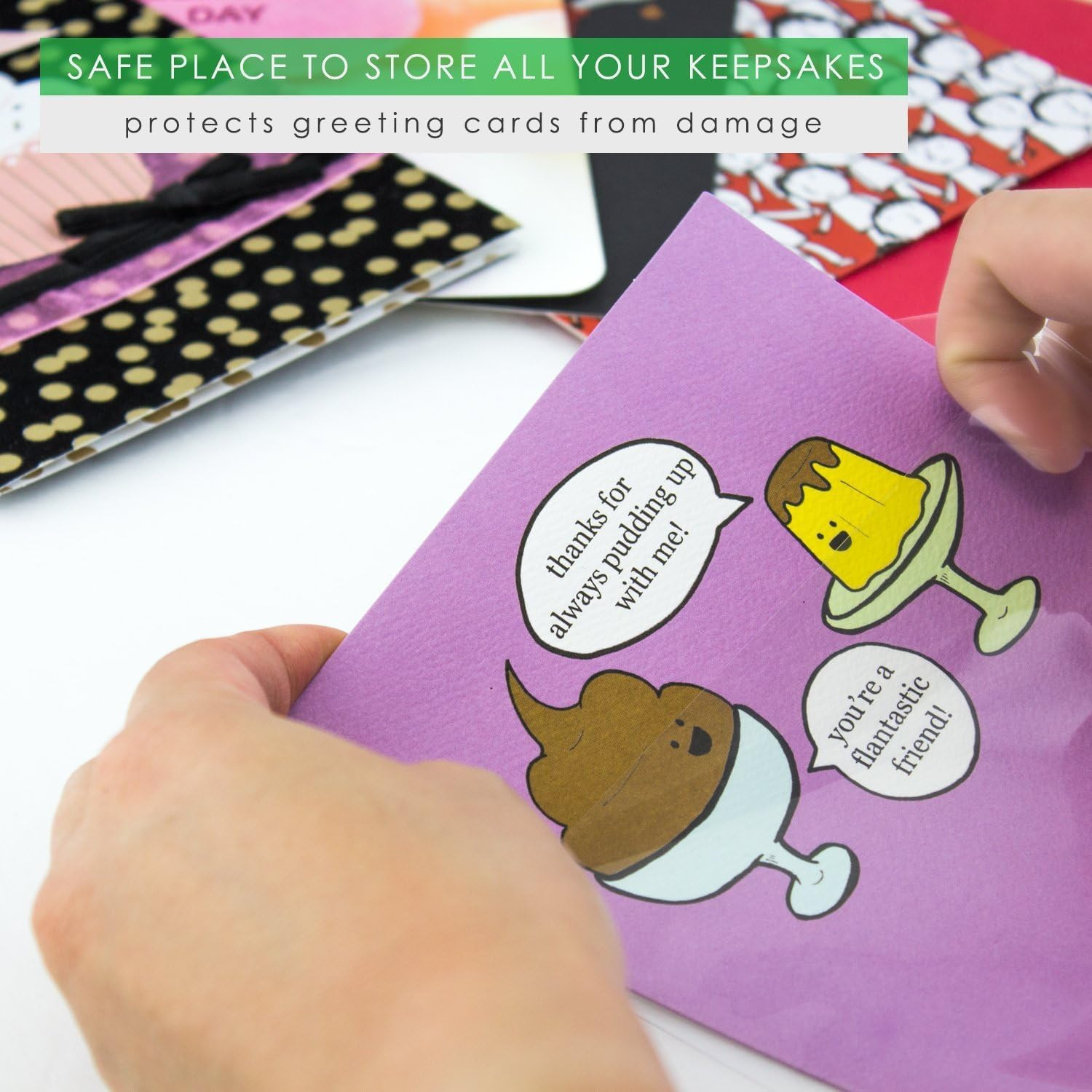 50 Clear Stamp and Die Storage Pockets CPP Plastic Pockets, Large 5.5 X 7.25 Inc