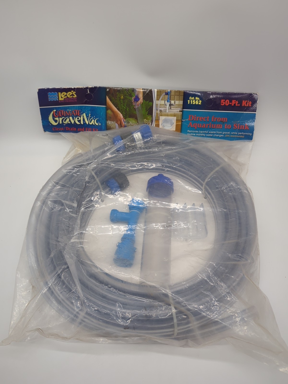 Ultimate Gravel Vacuum Cleaner With Hose For Aquarium 50 Ft Kit Aquarium to Sink