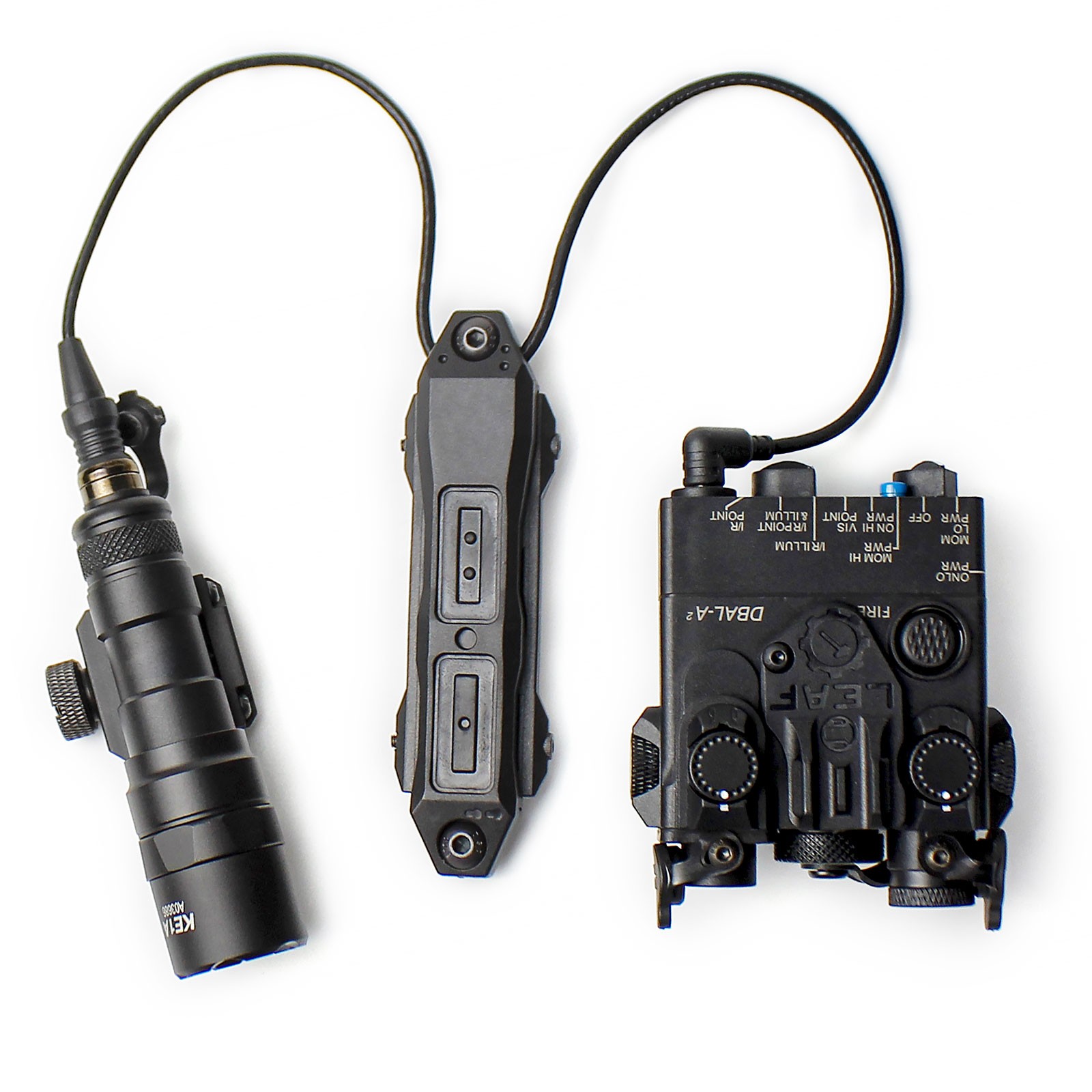 Airsoft DBAL-A2 Light Laser Combo W/ 3.5mm plug + M300B LED Flashlight W/ Switch