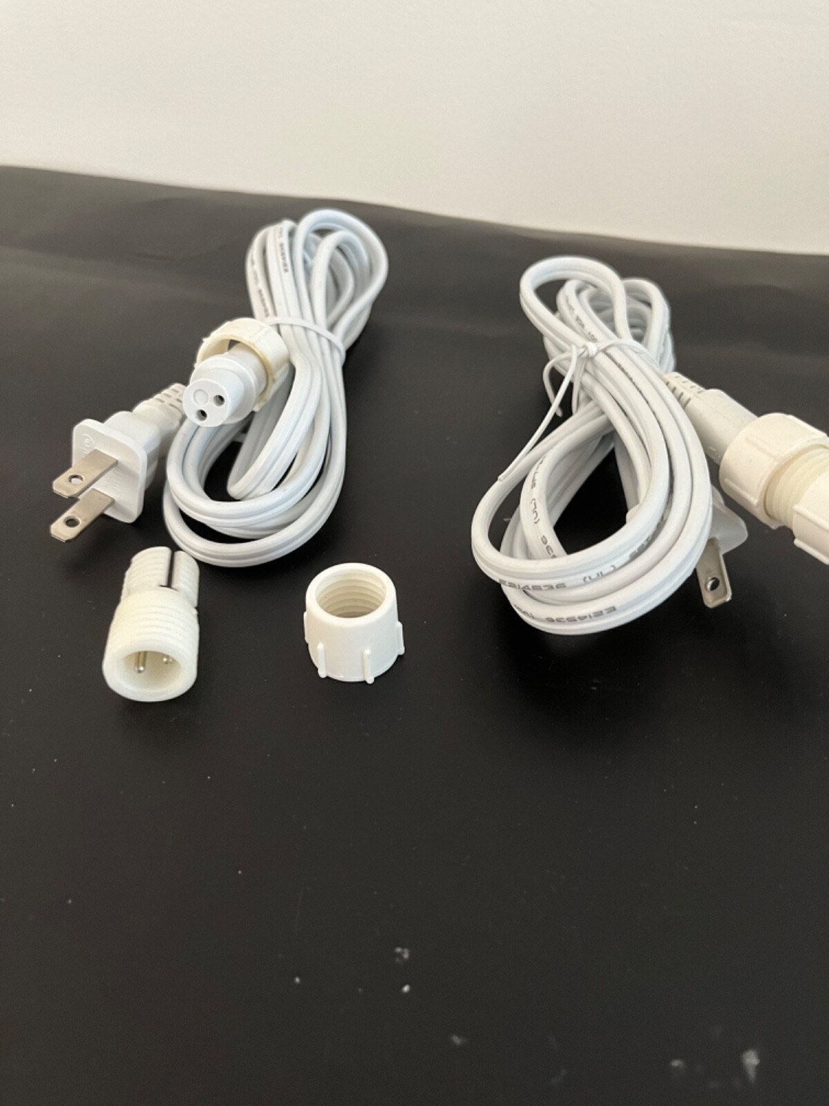TWO. 2-Wire 1/2" Rope Light 6' Power Cords