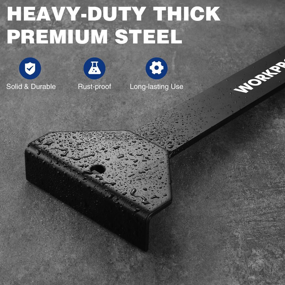 WORKPRO Heavy Duty Pull and Pry Bar 17-inch Professional Pull Bar Flooring Tools
