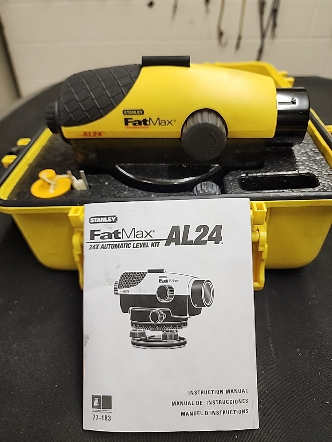 Stanley Fat Max 24X Automatic Level Kit AL24 77-183 With Case And Manual