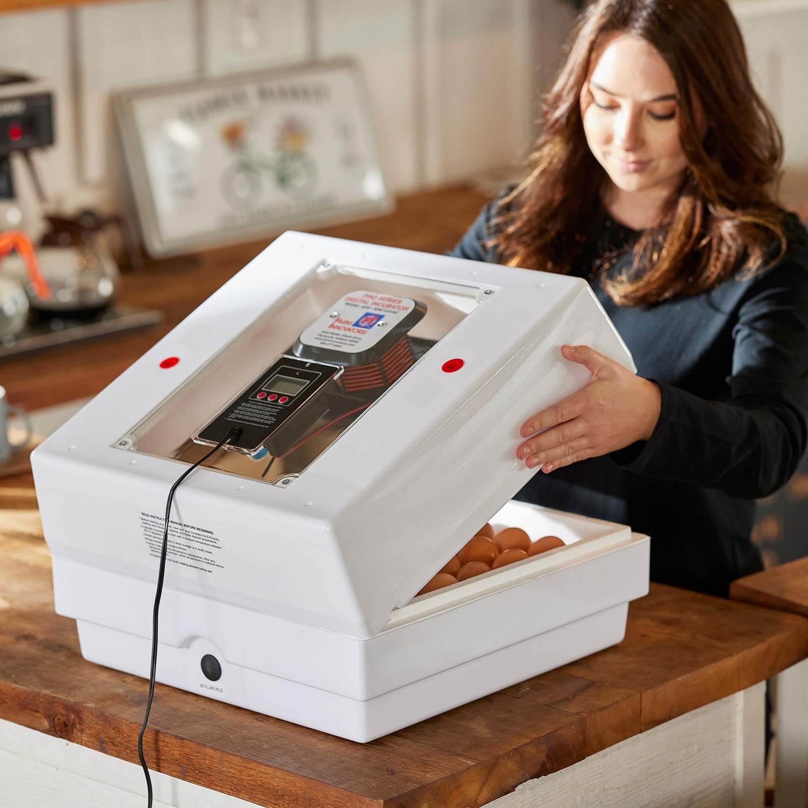 Pro Series 41-Egg Digital Incubator with Auto Turning & Humidity Control