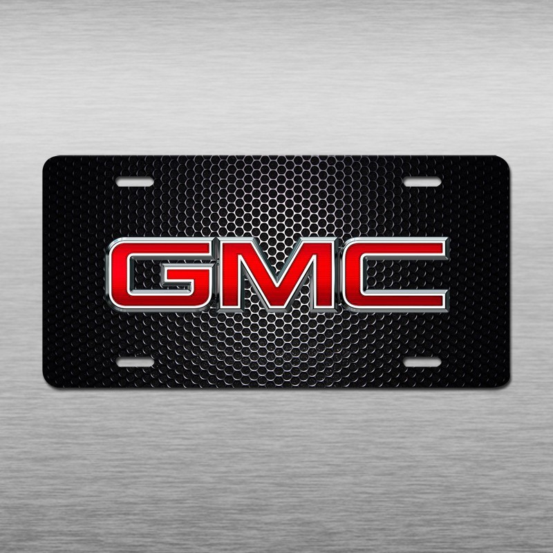 Black GMC Acadia Terrain Yukon Sierra Vehicle License Plate Art Novelty Car Auto