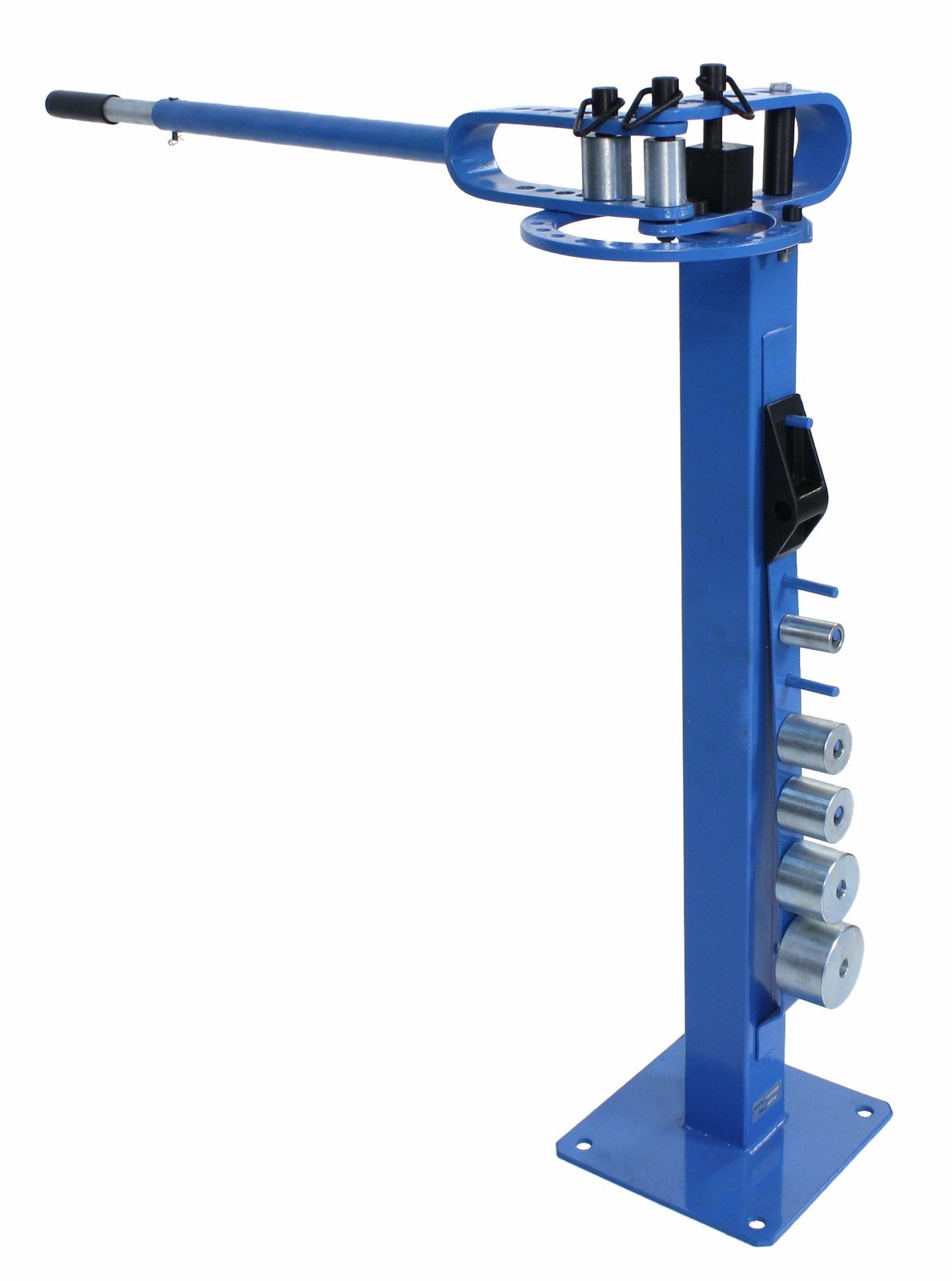 Erie Tools 3" Pedestal Floor Tube Pipe Bender with 7 Dies Heavy-Duty Manual Tool