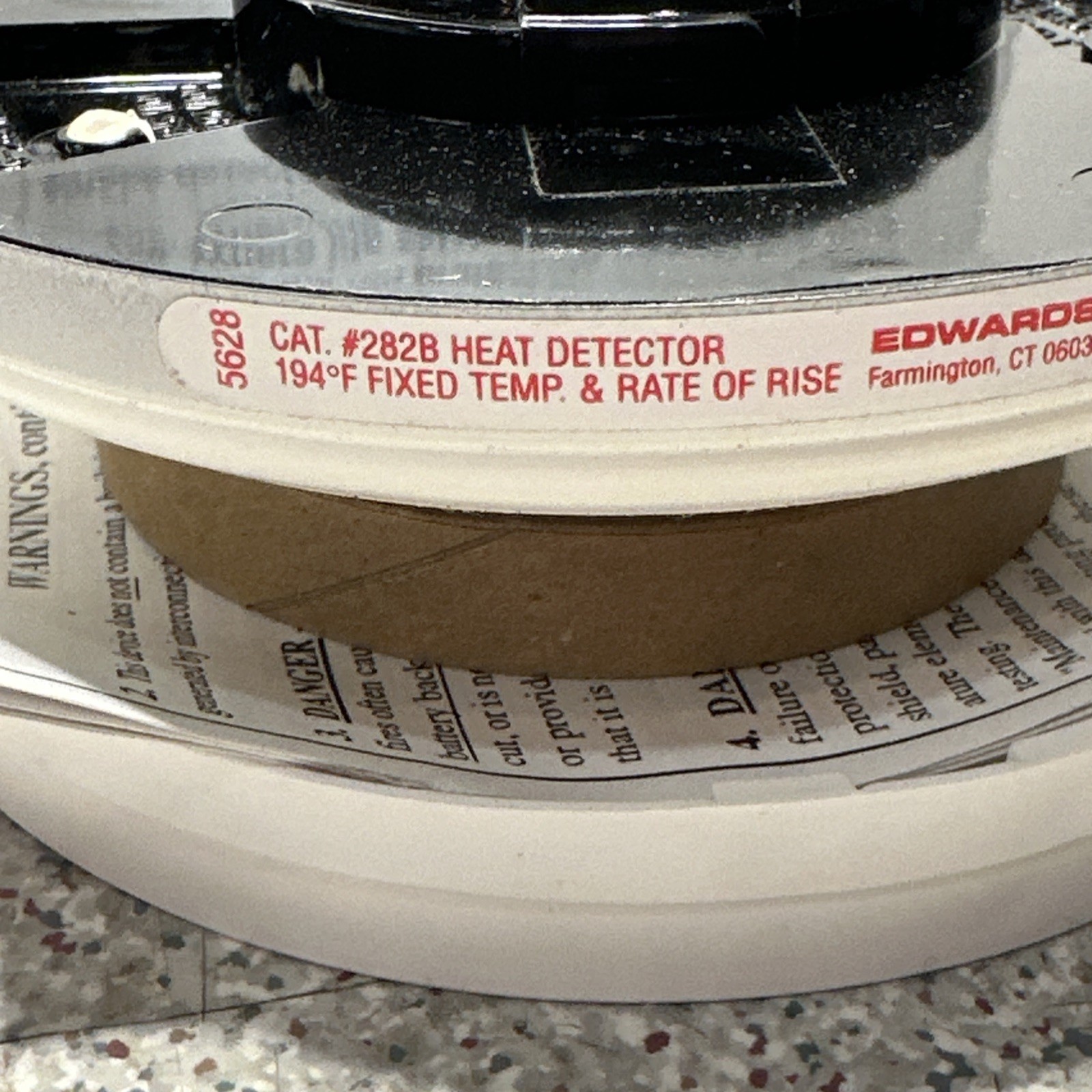 **NEW** Edwards 282b Heat Detector 194 Degrees