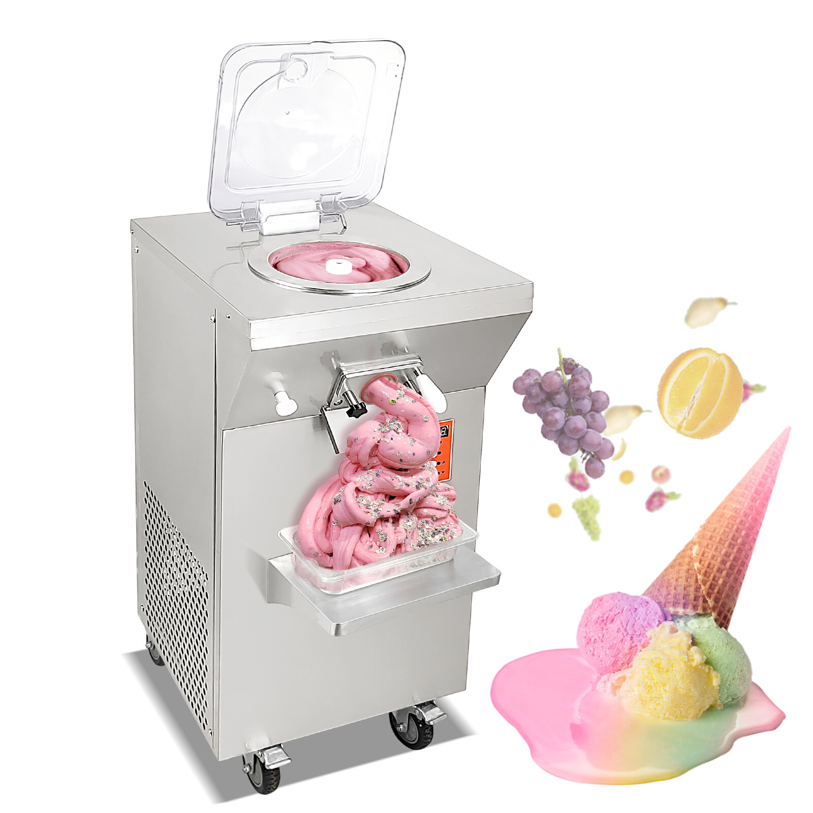 Kolice Commercial Fresh Fruits Hard ice Cream Machine Gelato ice Cream Maker