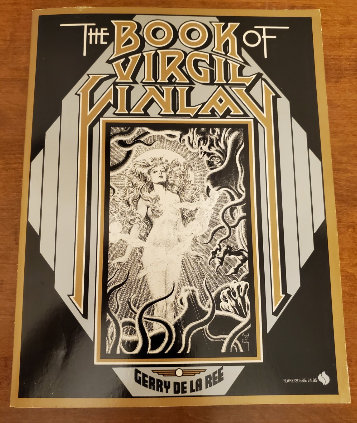 The Book of Virgil Finlay Gerry De La Ree 1st Flare Printing 1976 SIGNED PLUS!