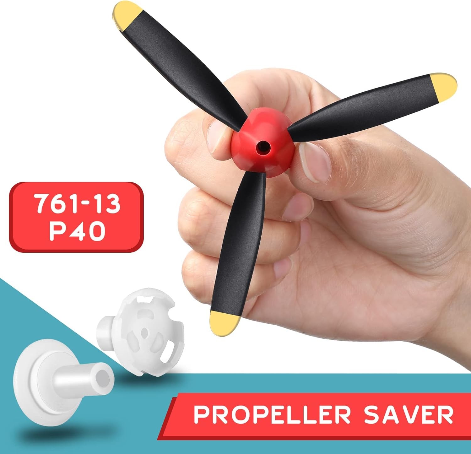 Outus 3 Sets Spare RC Plane Propellers 3 Blade Propeller Compatible with P40...