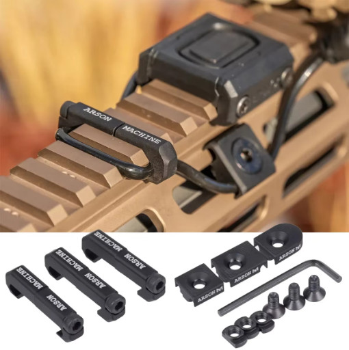 Tactical MLOK Cable Management Wire Guide Clip Set for Flashlight Laser