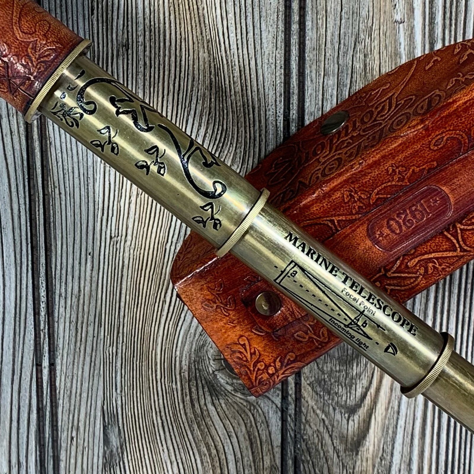 Nautical Solid Brass Spyglass Telescope Gift
