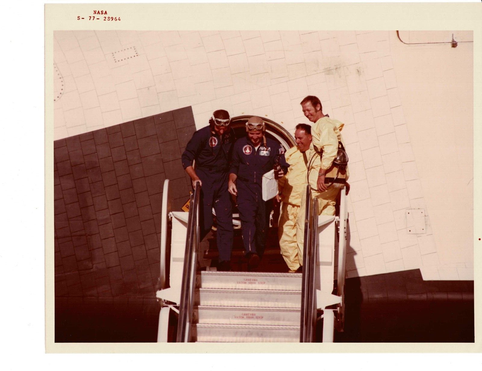 NASA Official Photograph Red Number S-77-28964 Enterprise Space Shuttle Crew