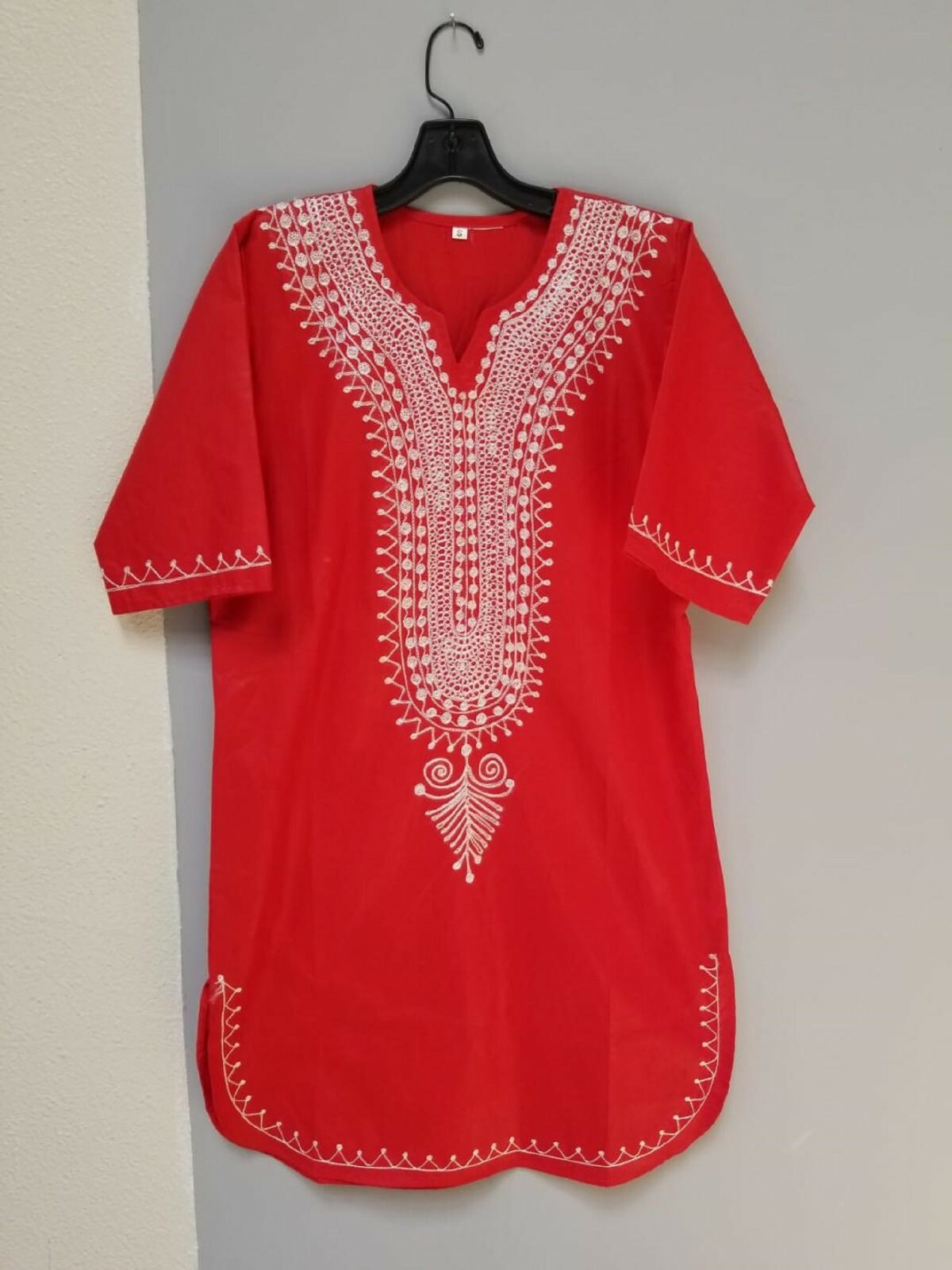 African clothing for men-Dashiki S-7X RED