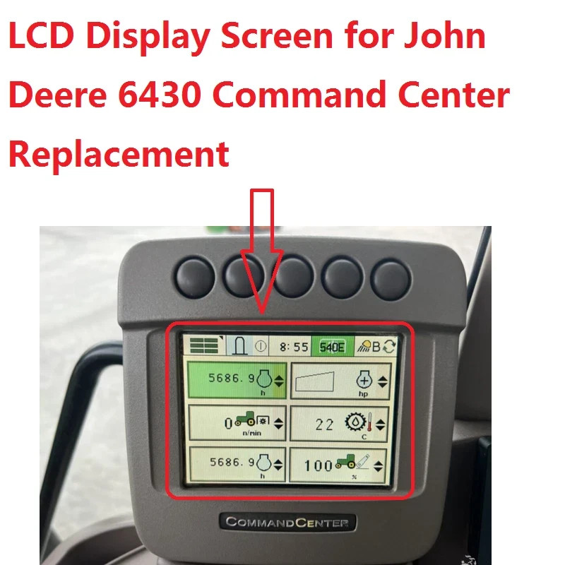 Fit for John Deere 6430 Command Center LCD Screen Display panel Replacement