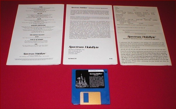 Tetris The Soviet Challenge Game for the Amiga 500 1000 2000 Computer