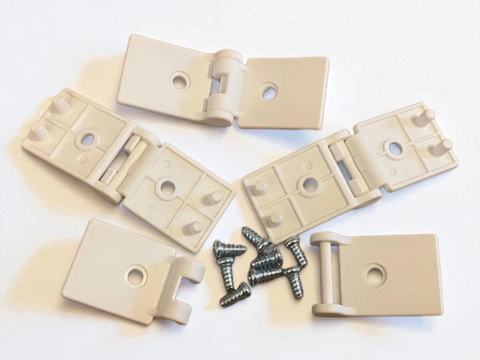 128270 x2 (with 128261 & 157725 Screws) – IKEA MÅLA Easel Hinges (95mm x 35mm)