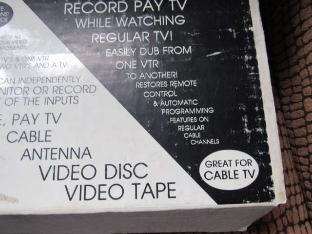 NEW-NIB-NOS vintage RHODES BRAND MODEL SW-3X3. VIDEO SWITCHER-DISTRIBUTOR. USA