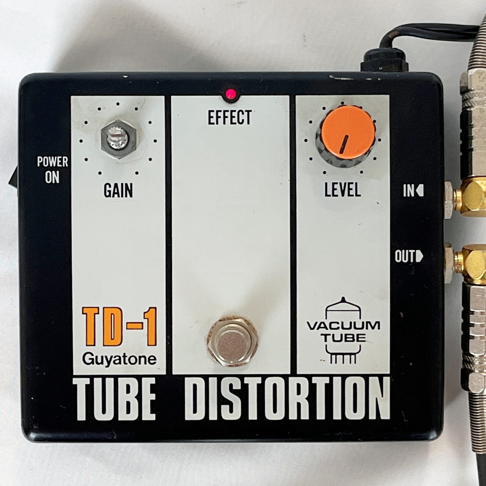 Guyatone TD-1 Tube Distortion 1980s Vintage Guitar Pedal Made in Japan 100V