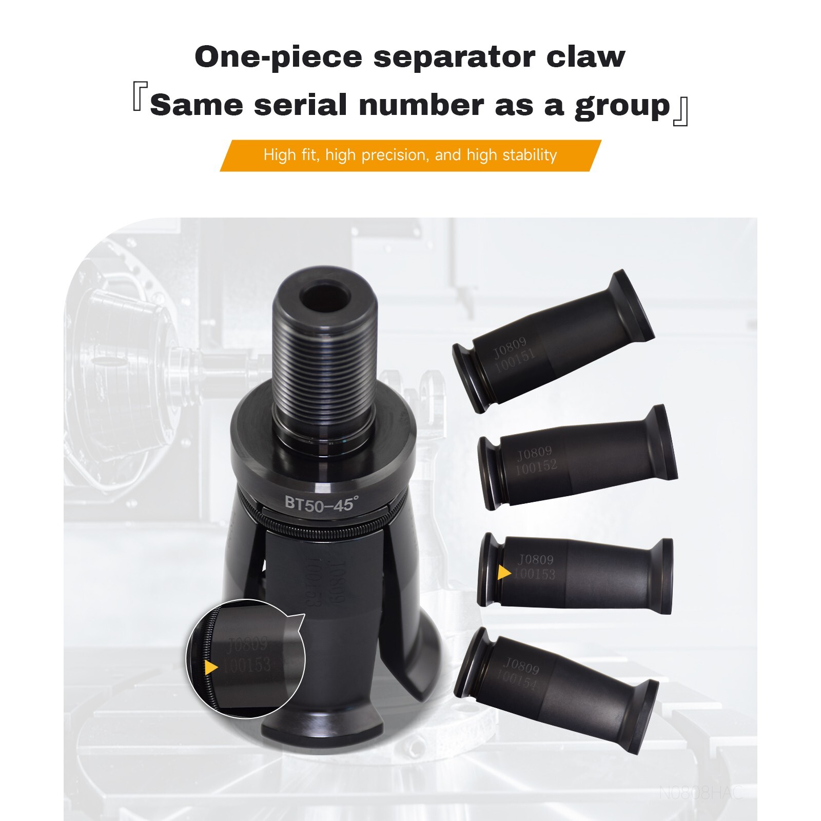 DIN30-OTT Internal Thread Pull Claw 4 Petal Clamp Pull Claw for CNC Machine