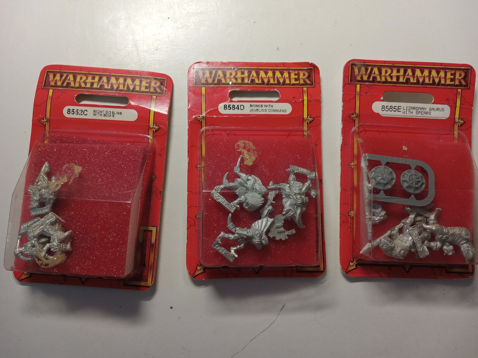 Warhammer Unopened Vintage LOT Lead Goblin Skink Lizardmen Saurus 25mm 28mm 1997